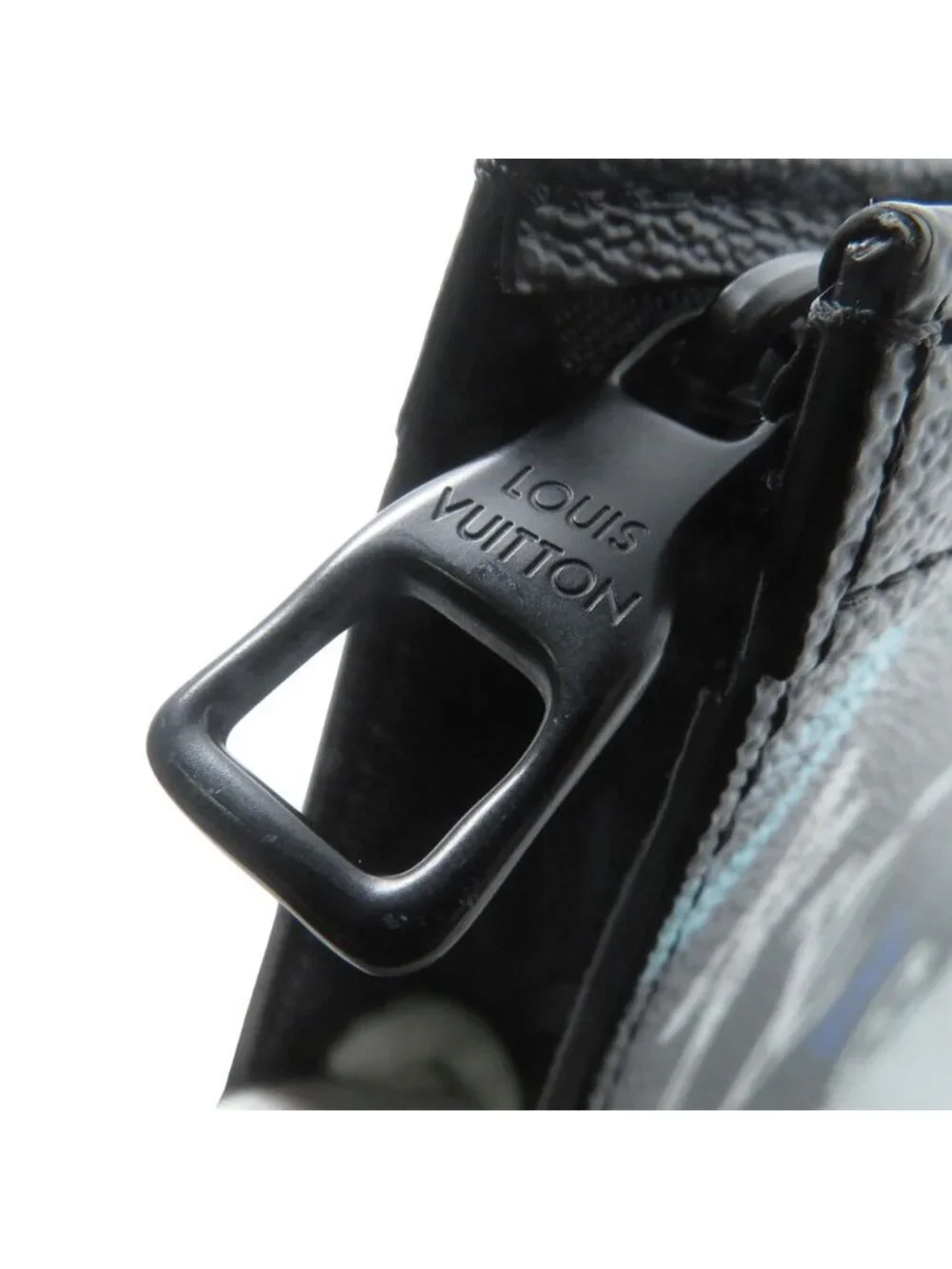 Louis Vuitton Clutch Monogram Eclipse Graffiti Pochette Voyage MM Black